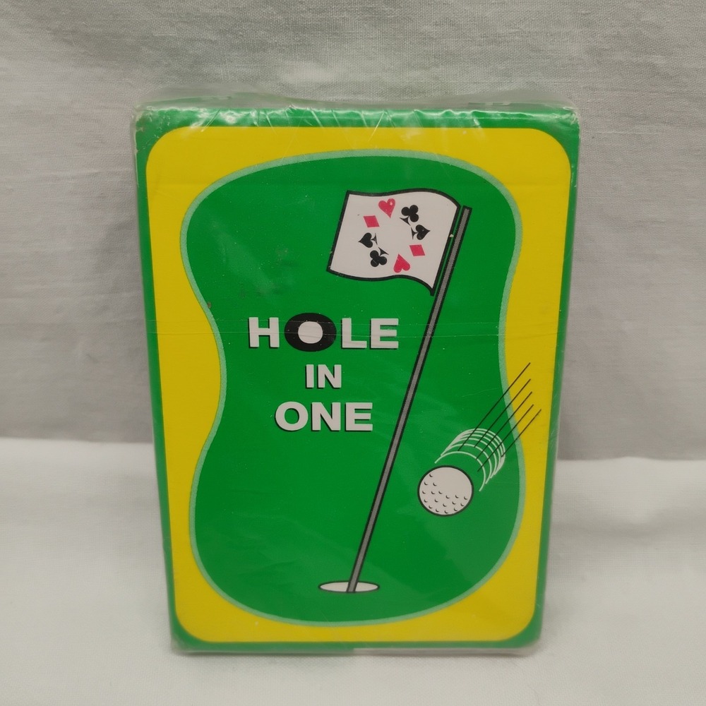 VTG Hole in One Golf Playing Cards Sealed Deck Legends of Golf Quotes Gift NOS - Picture 1 of 2